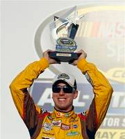 Illustration for article titled NASCAR's Kyle Busch busted for going 128 mph in this car